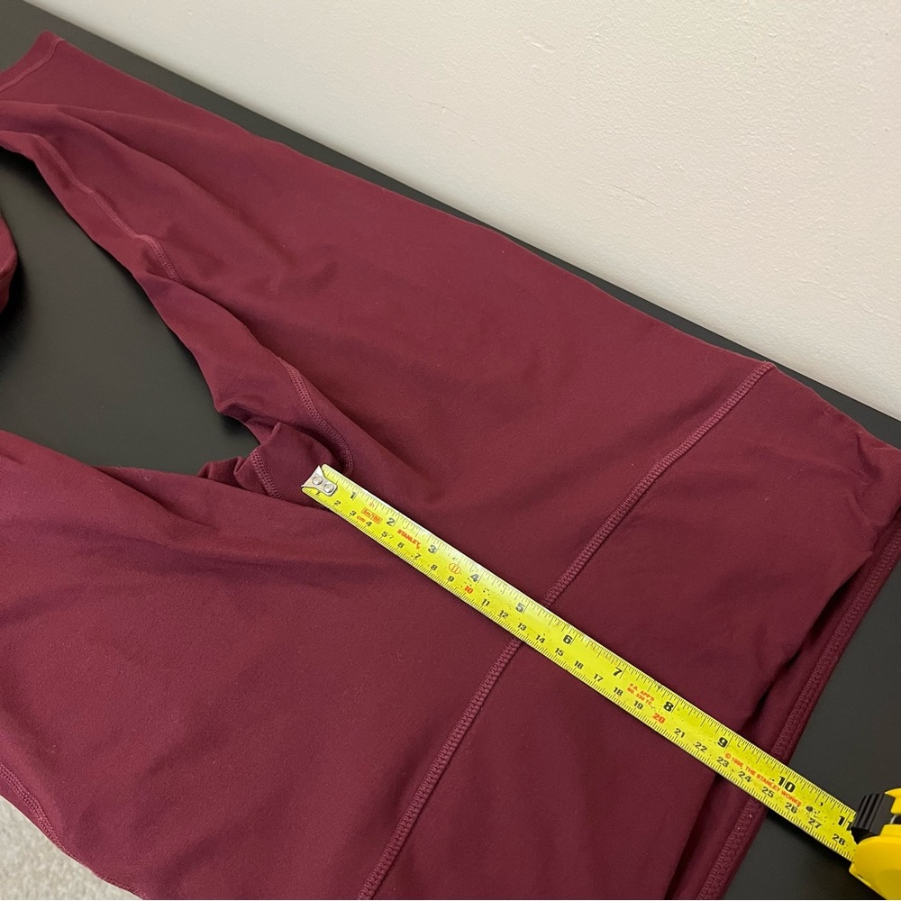 Zella Maroon Cropped Legging - Picture 13 of 13